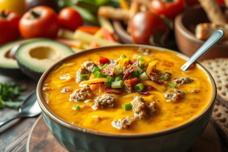 Keto Cheeseburger Soup