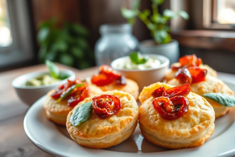 Keto Sun-Dried Tomato & Spinach Egg Biscuits