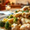 Low-Carb Creamy Chicken & Broccoli Bake