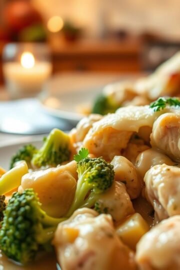 Low-Carb Creamy Chicken & Broccoli Bake