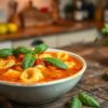 Vegan Creamy Tomato Tortellini Soup
