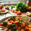 Easy Vegan Crockpot Lentil Sweet Potato Chili