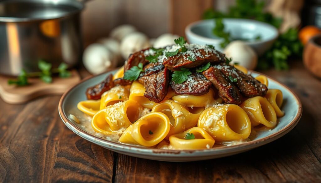 Garlic Steak Tortellini