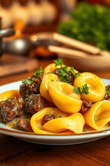 Garlic Steak Tortellini