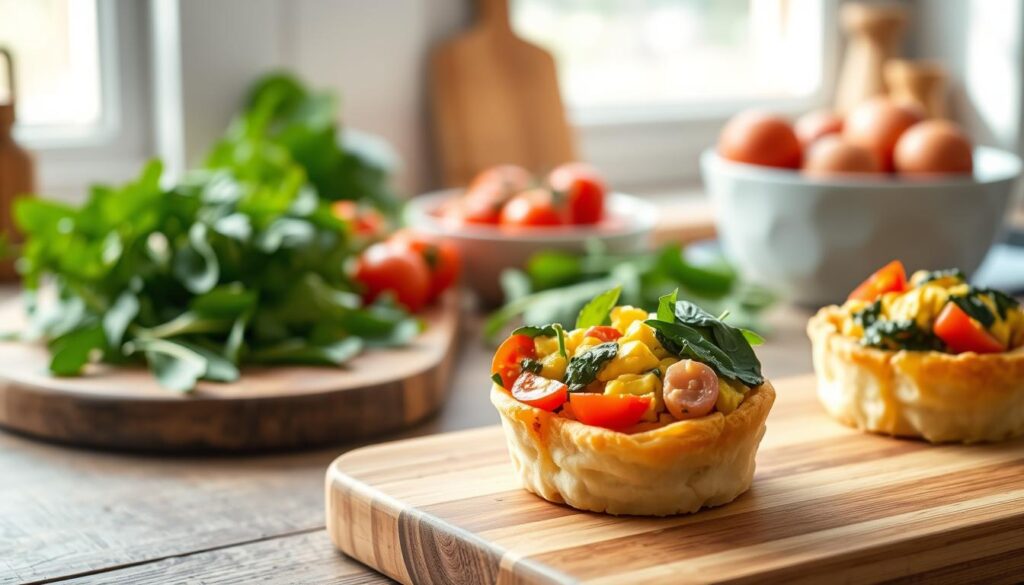 Healthy Breakfast Biscuit Cups Meal Prep