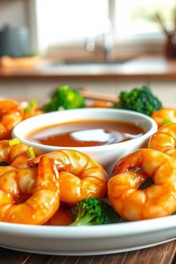 Honey Garlic Shrimp and Broccoli