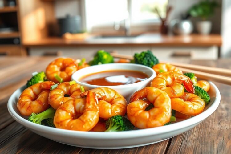 Honey Garlic Shrimp and Broccoli