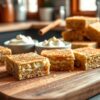 Keto Cinnamon Cream Cheese Blondies