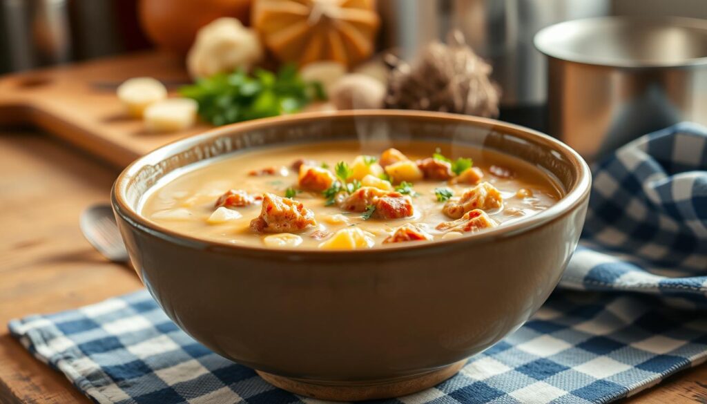 Keto Sausage Cauliflower Soup