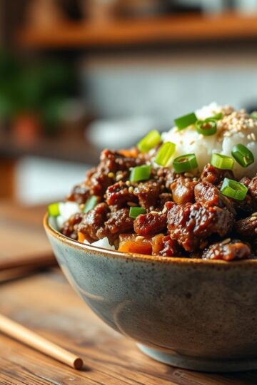 Korean Ground Beef Bowl
