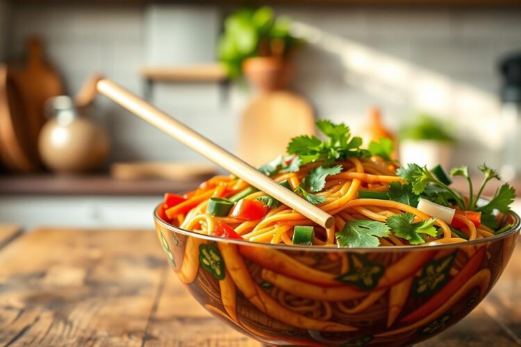 Vegan Teriyaki Noodle Bowl