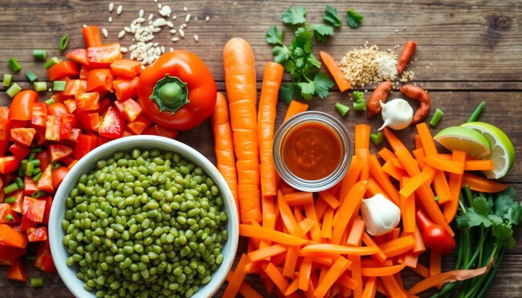 ingredients for lentils