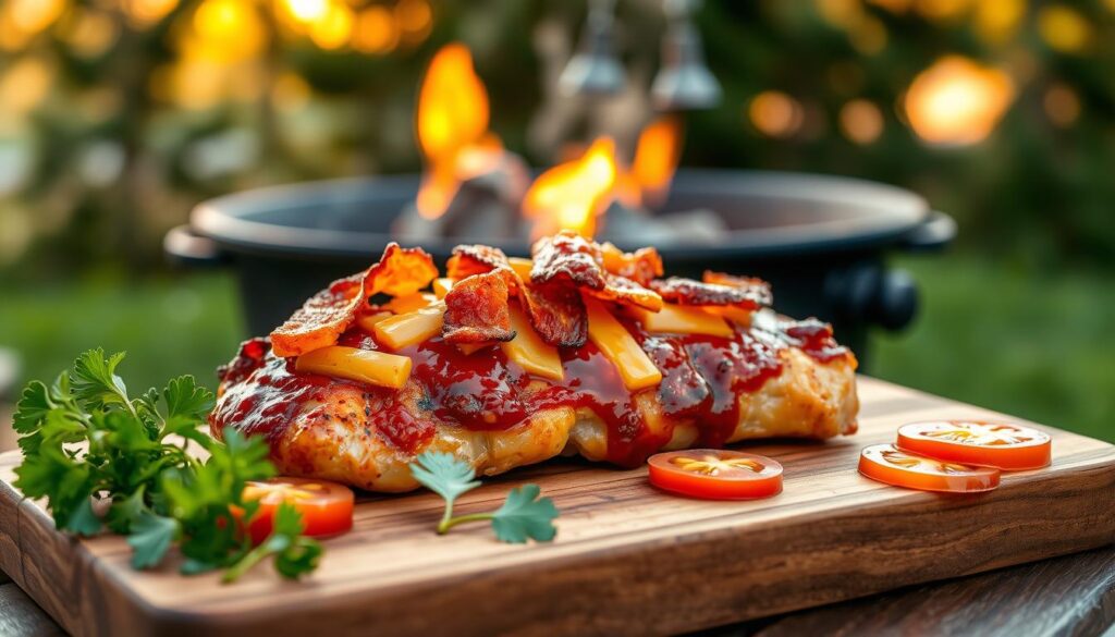 BBQ bacon chicken BBQ bacon chicken