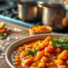 Coconut Red Lentil & Chickpea Curry