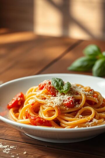 Creamy Tomato Garlic Pasta