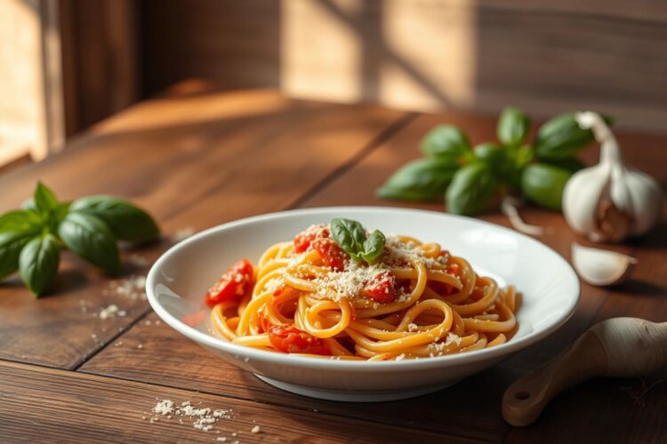 Creamy Tomato Garlic Pasta
