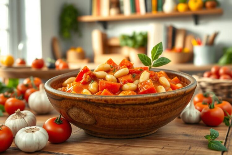 Creamy Vegan Tomato & White Bean Stew