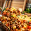 Easy Hobo Casserole with Ground Beef