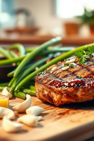 Garlic Butter Steak & Green Beans Skillet