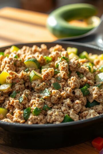 Ground Turkey and Zucchini Skillet