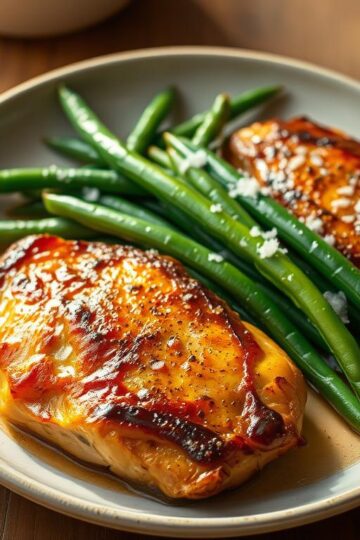 Pan-Seared Chicken Thighs with Green Beans