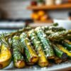 Rosemary Parmesan Zucchini Spears