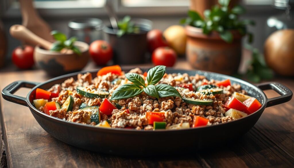 turkey zucchini skillet