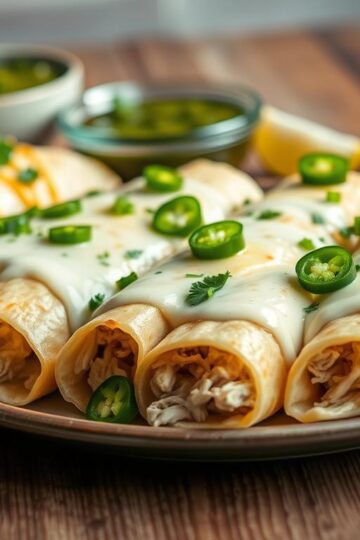 Easy White Chicken Enchiladas