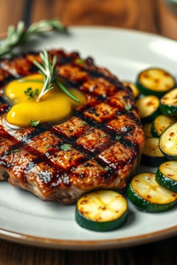 Garlic Butter Steak & Zucchini