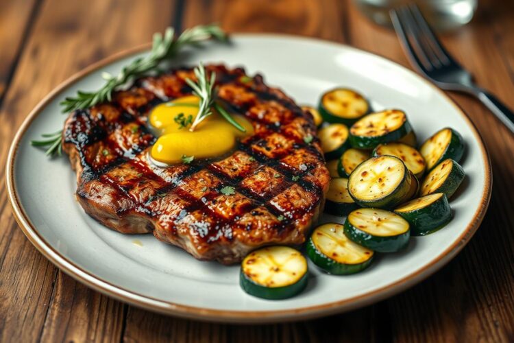 Garlic Butter Steak & Zucchini
