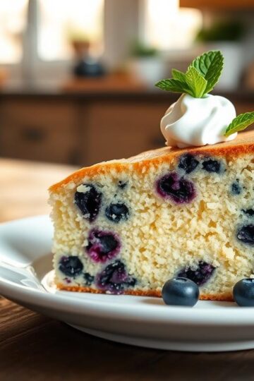 Keto Blueberry Butter Cake (Low Carb)