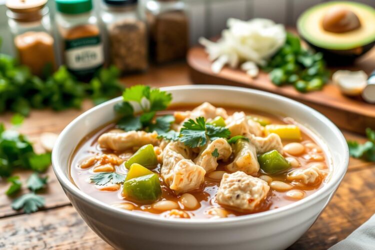 Keto White Chicken Chili