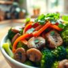 Quick & Easy Vegan Broccoli & Mushroom Stir Fry