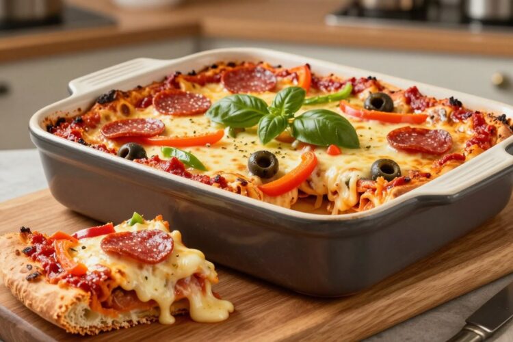 Easy Keto Pizza Casserole