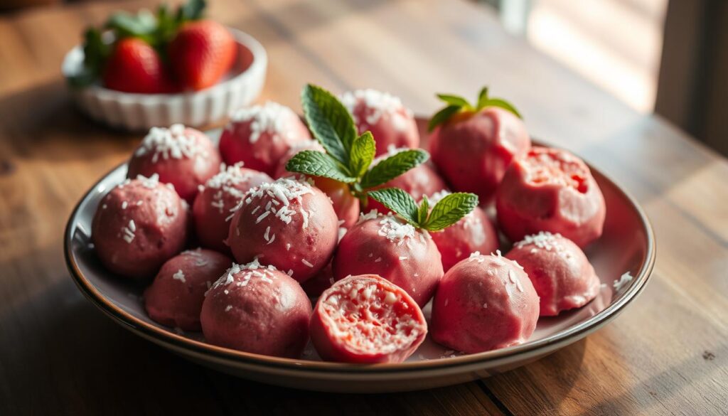 keto strawberry fat bombs