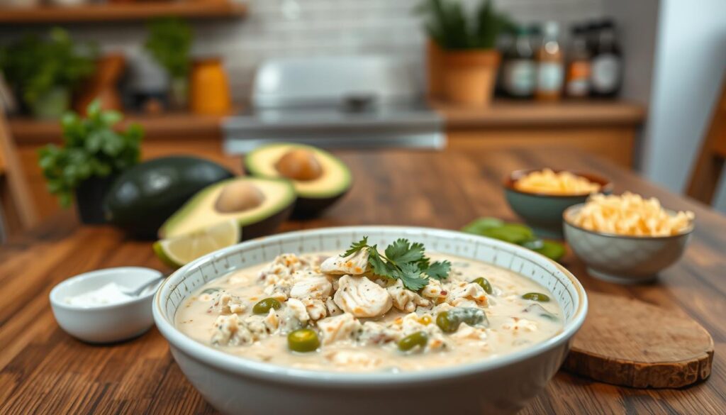 keto white chicken chili easy keto dinner
